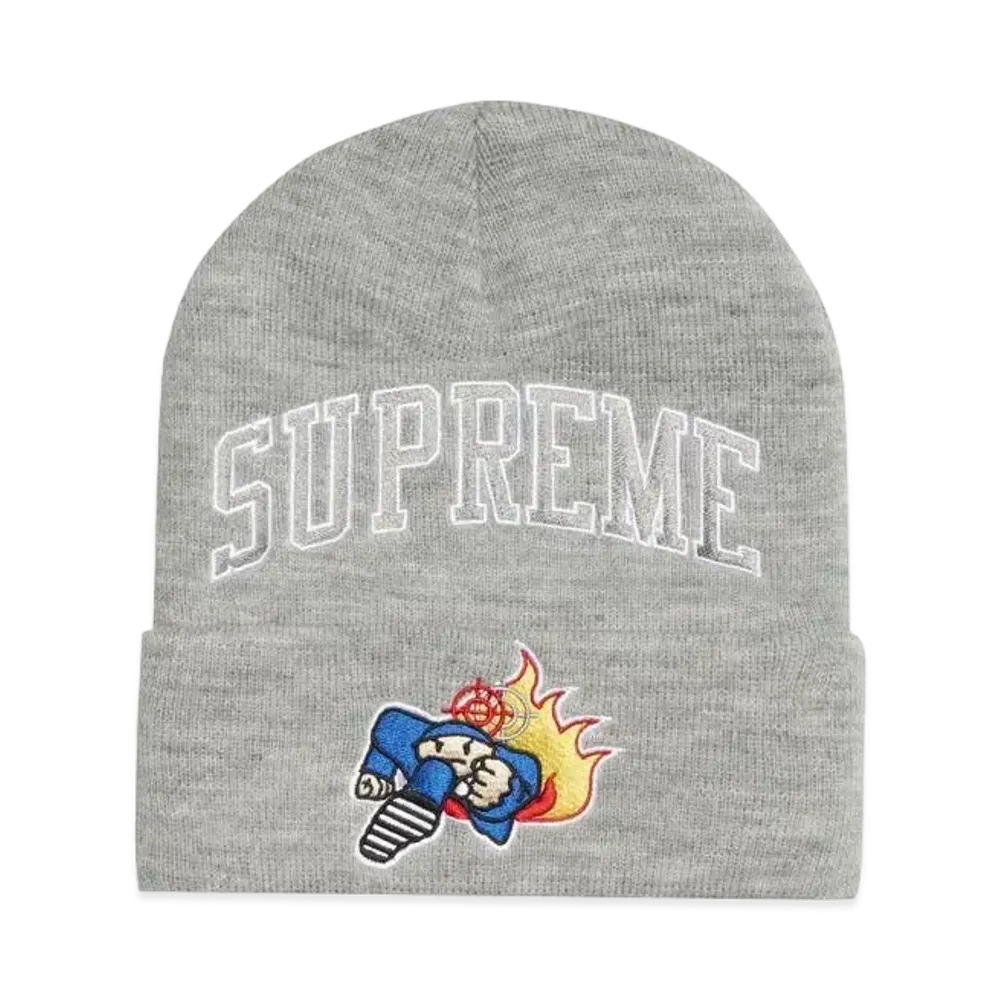 Supreme x Duck Down Music Beanie "Heather Grey"