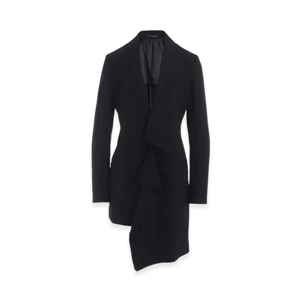 Yohji Yamamoto Wool Unbalanced Jacket "Black"