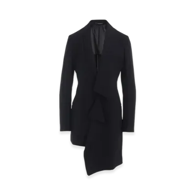 Yohji Yamamoto Wool Unbalanced Jacket "Black"