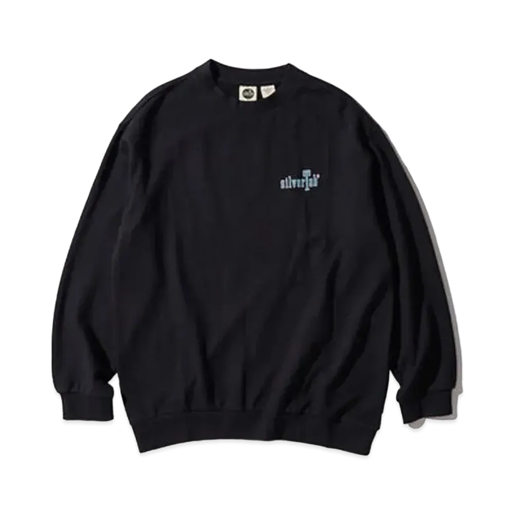 Levi's SILVERTAB SLOCHEE FIT GRAPHIC CREW NECK SWEATSHIRT CIRCLE "Black"