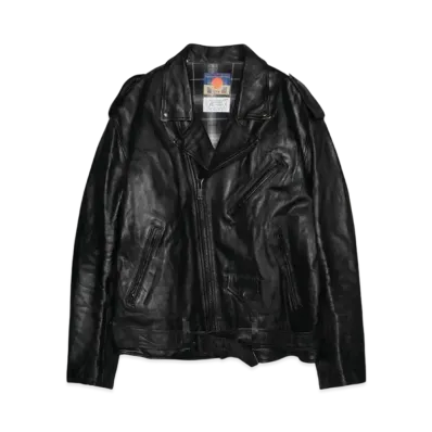 Rafu x blackmeans jacket "BLACK(smooth leather)"