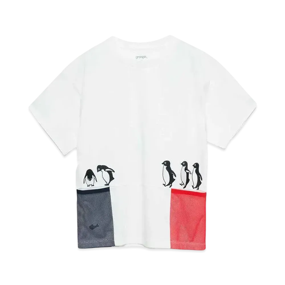 graniph x Chiharu Sakazaki Marching Kids Big T-Shirt "White"