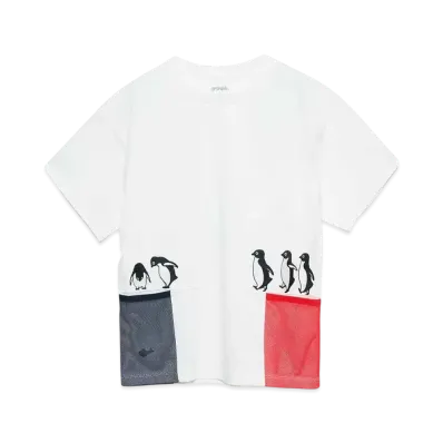 graniph x Chiharu Sakazaki Marching Kids Big T-Shirt "White"