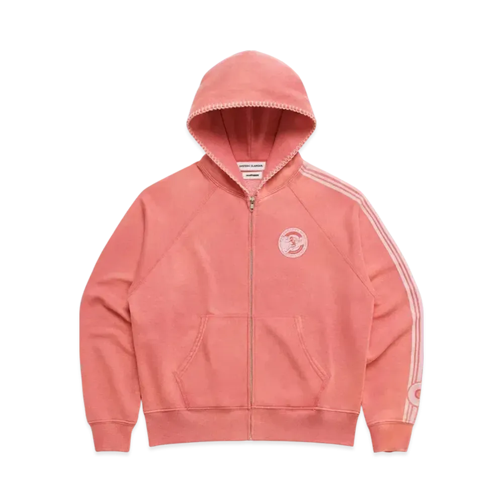 HYSTERIC GLAMOUR x madhappy Lightweight Fleece Zip Up "Rouge"