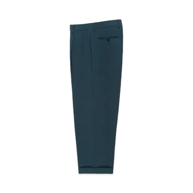 WACKO MARIA Dormeuil / Double Pleated Trousers "Blue"