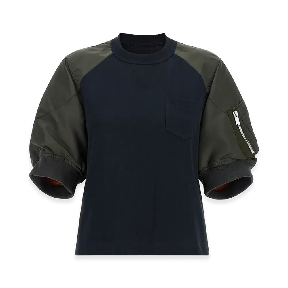 sacai Women's T-Shirt "Navy"