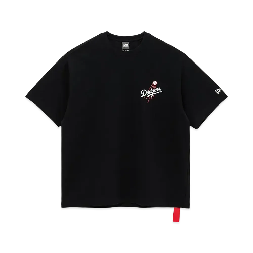 NEW ERA MLB LA Dodgers Cheerful Hoodie T-shirt "Black"