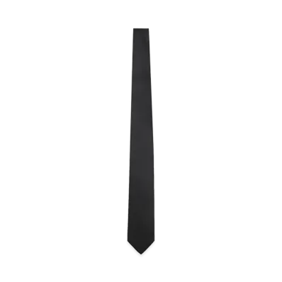 PRADA Re-Nylon Logo Tie. "Black"