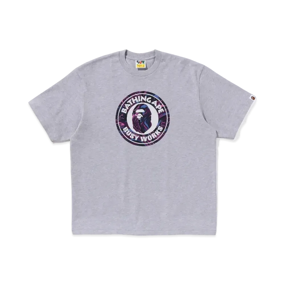A BATHING APE Busy Works Relaxed Fit Tee "Gray"