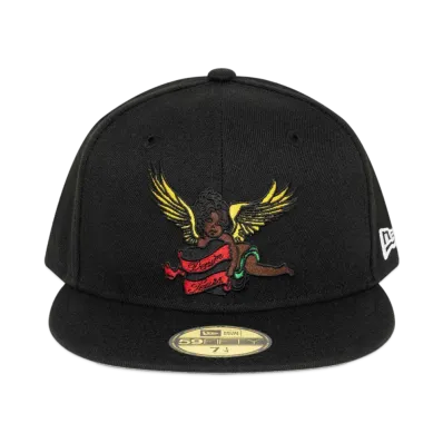 DENIM TEARS Black Cherub New Era Hat "Black"