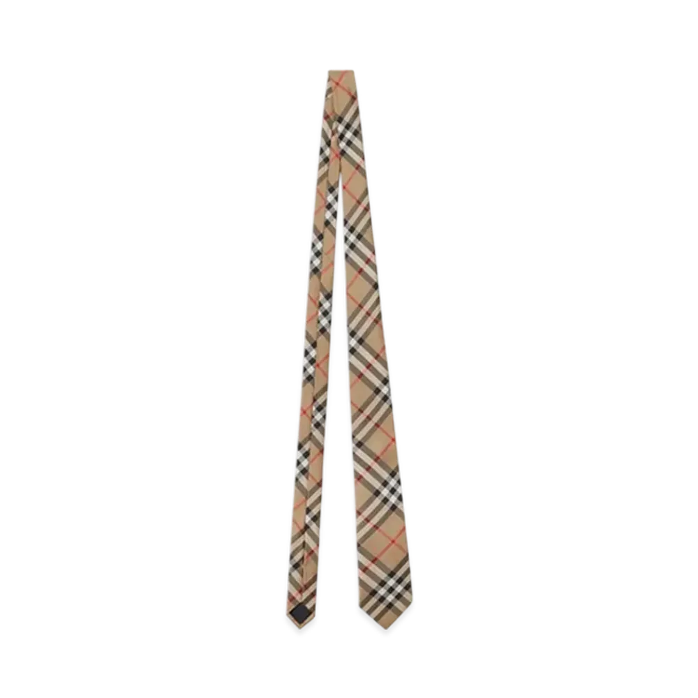 Burberry Check Silk Tie "Archive Beige"