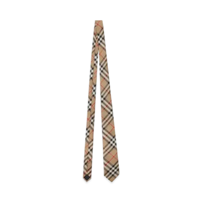 Burberry Check Silk Tie "Archive Beige"