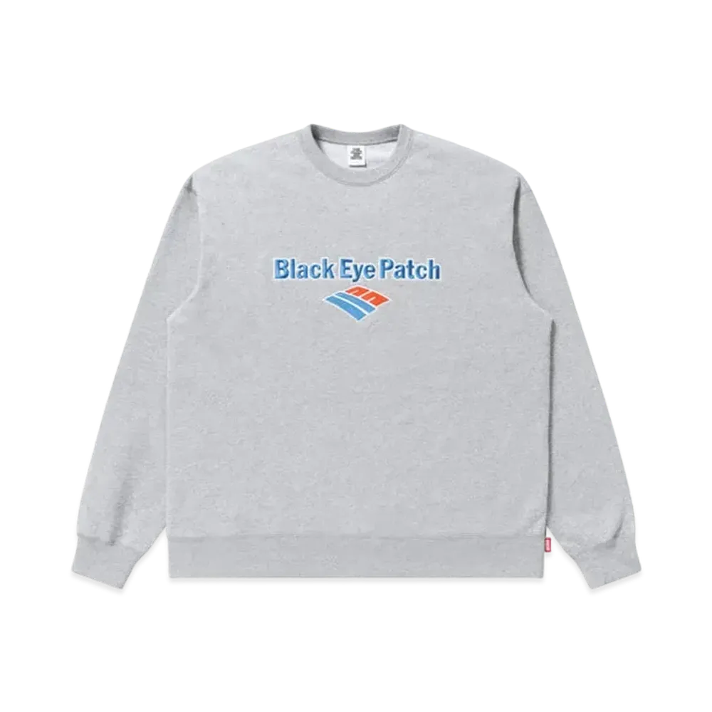 Black Eye Patch Financal Logo Crewsweat Heather "Gray"