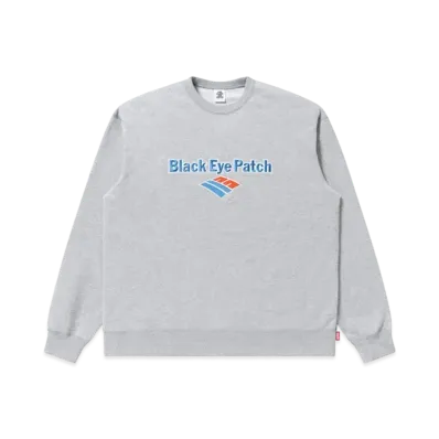 Black Eye Patch Financal Logo Crewsweat Heather "Gray"
