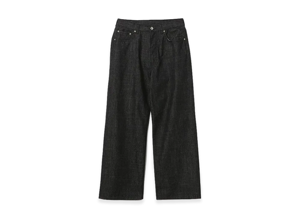 BEAMS FUTURE ARCHIVE Slab Regular Denim Pants "Black"