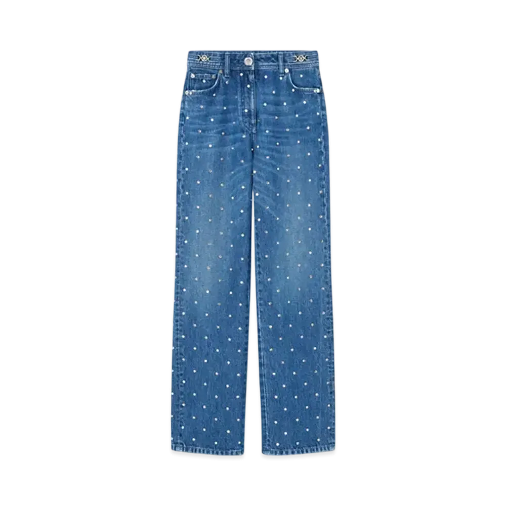 Versace Cielo Stellato Medusa '95 Boyfriend Jeans "Blue"