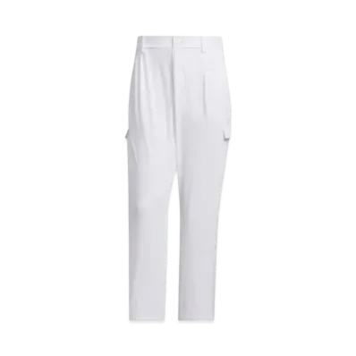 adidas Beyond the Course EX-Stretch Active Water-Repellent Loose-Fit Ankle Cargo Pants "White"