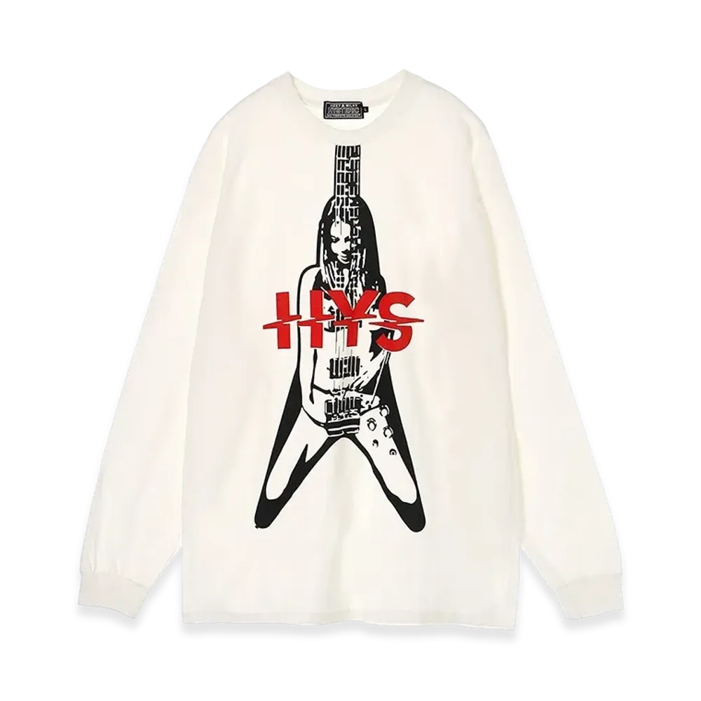HYSTERIC GLAMOUR Flying V T-Shirt "White"