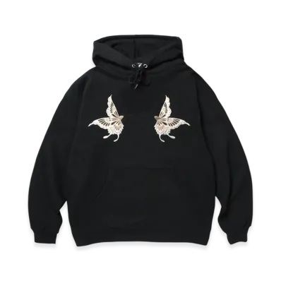 APHRODITEGANG GAKKIN x BUDSPOOL Hakunicho Hooded Sweatshirt "Black"