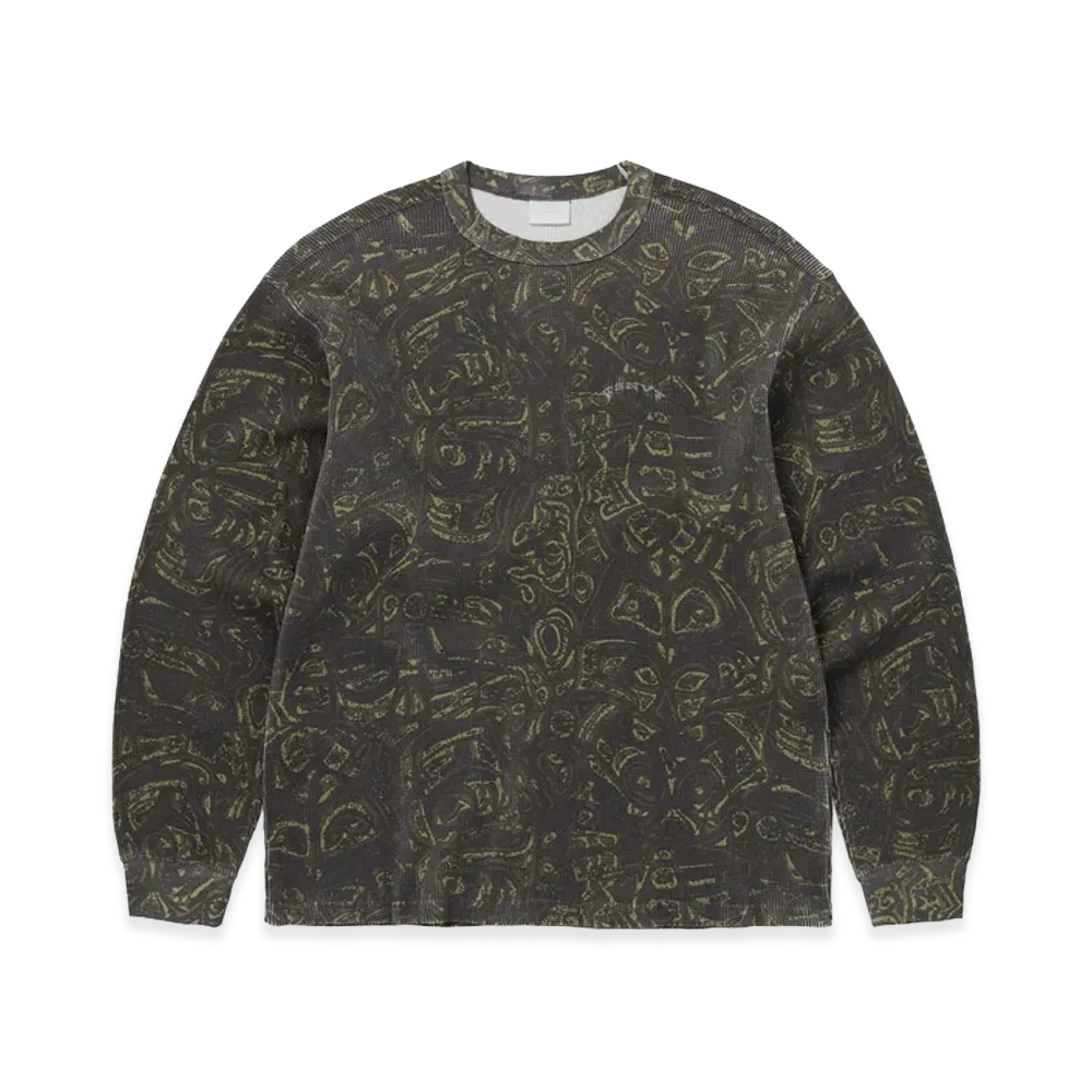 thisisneverthat Waffle L/S Tee "Dark Brown"