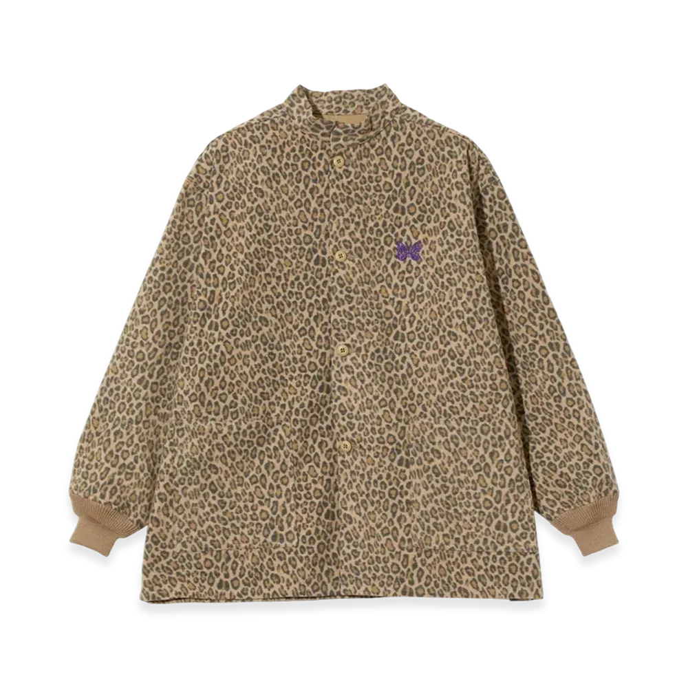 NEEDLES Army Shirt - Brushed Sateen "Leopard"