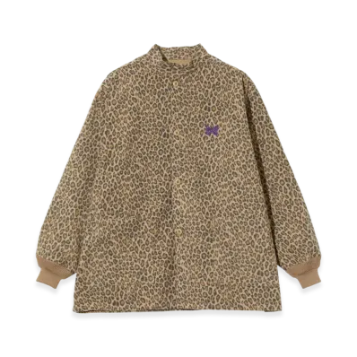 NEEDLES Army Shirt - Brushed Sateen "Leopard"