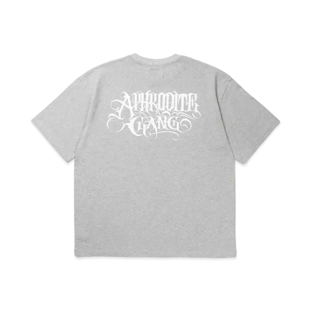 APHRODITEGANG Classic Logo S/S Tee (White Print) "Dark Gray"