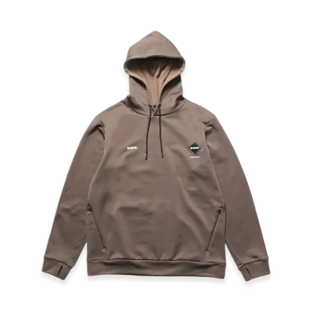 F.C.Real Bristol Stretch Fleece Hoodie "Mocha"