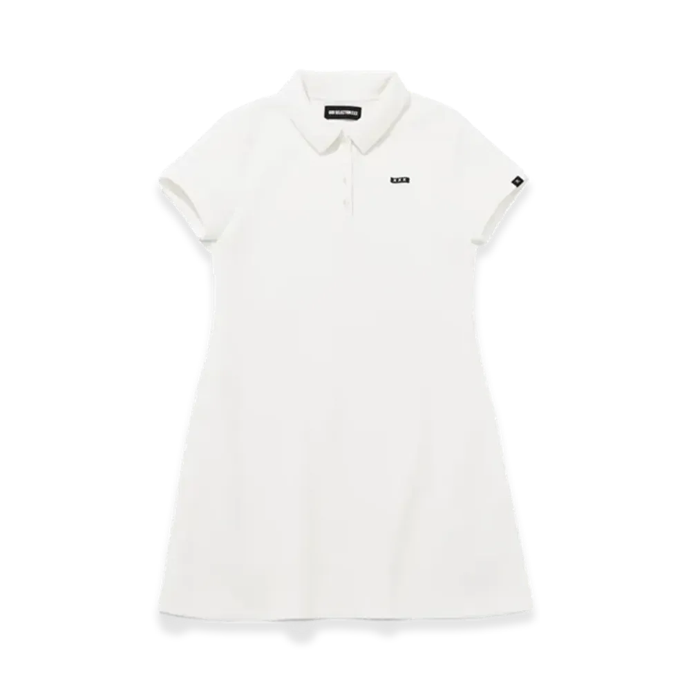 GOD SELECTION XXX Women's Mini Box Logo Polo One-Piece GXL-S26-OP-01 "White"