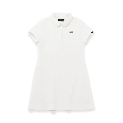 GOD SELECTION XXX Women's Mini Box Logo Polo One-Piece GXL-S26-OP-01 "White"
