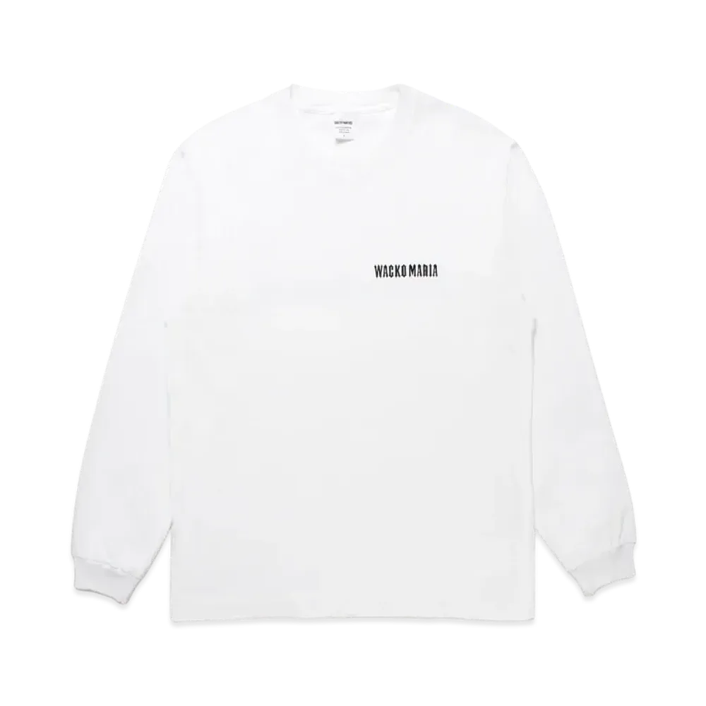 WACKO MARIA x Tim Lehi / Washed Heavy Weight Long Sleeve T-Shirt "White"