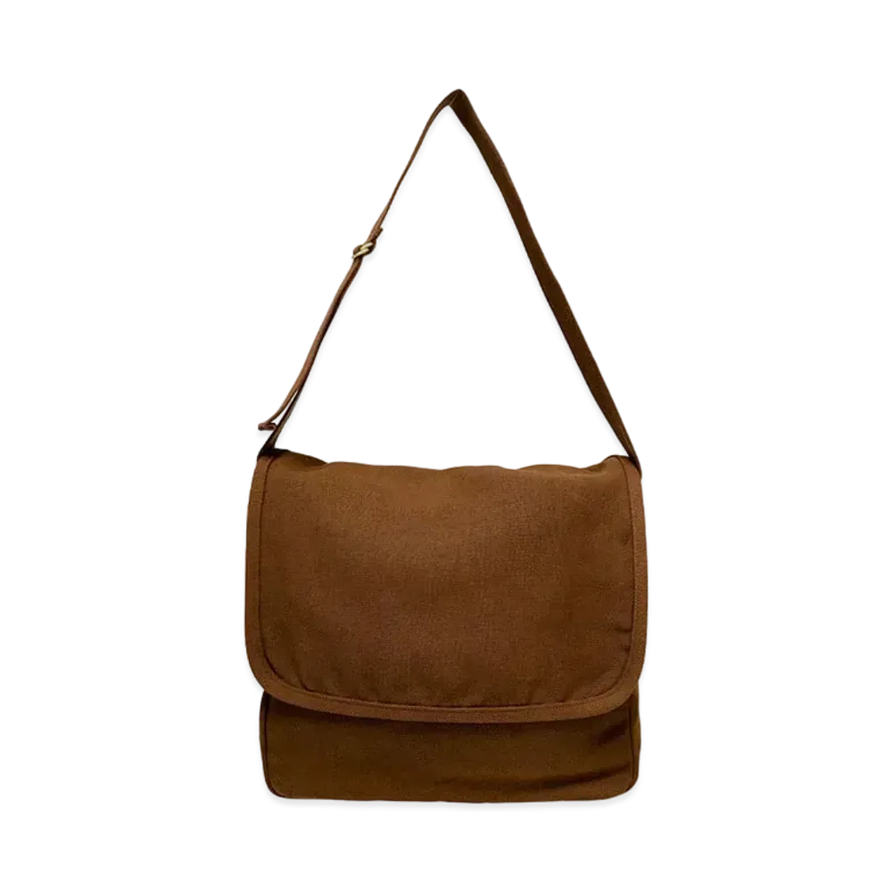 COMOLI Hemp Duck Shoulder Bag "Brown"
