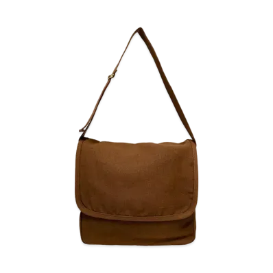 COMOLI Hemp Duck Shoulder Bag "Brown"