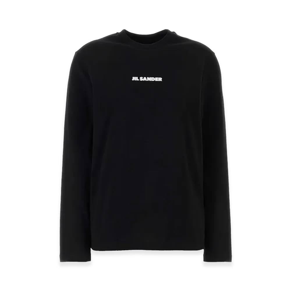 Jil Sander Women's Cotton Long Sleeve Tee "Black"