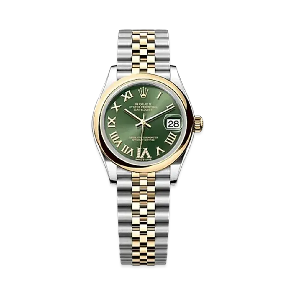 ROLEX Datejust 31mm Oystersteel & Yellow Gold 278243 "Olive Green"