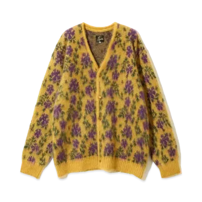 Needles Mohair Cardigan - Flower "Yellow"