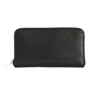 The Row Women's Leather Large Zip Wallet "Black"