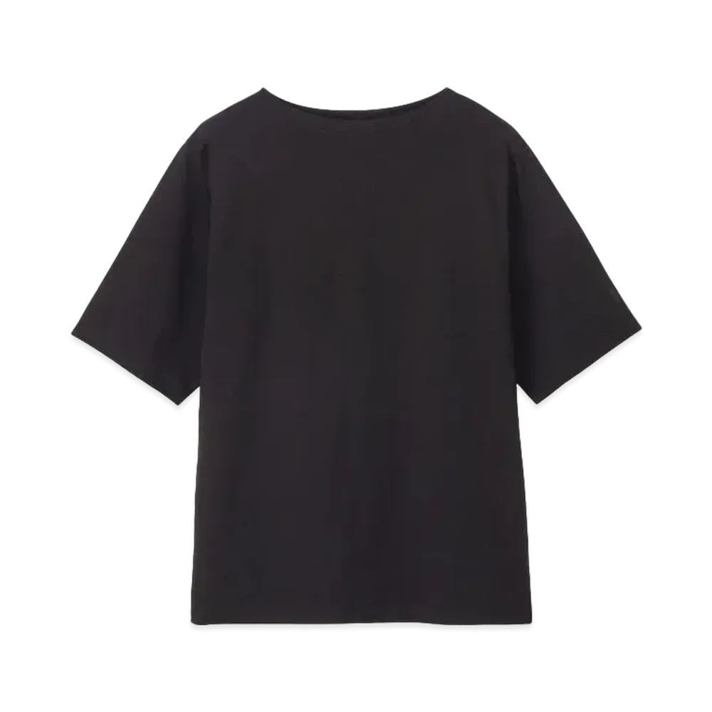 Goldwin Hard Twist Boat Neck T-shirt (Unisex) "Black"