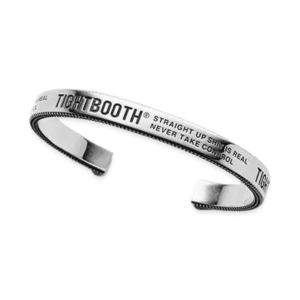 TIGHTBOOTH Label Logo Bangle "Silver"
