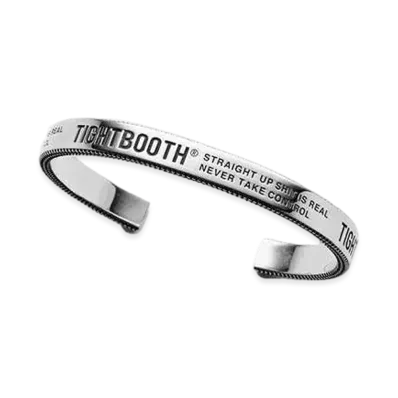 TIGHTBOOTH Label Logo Bangle "Silver"