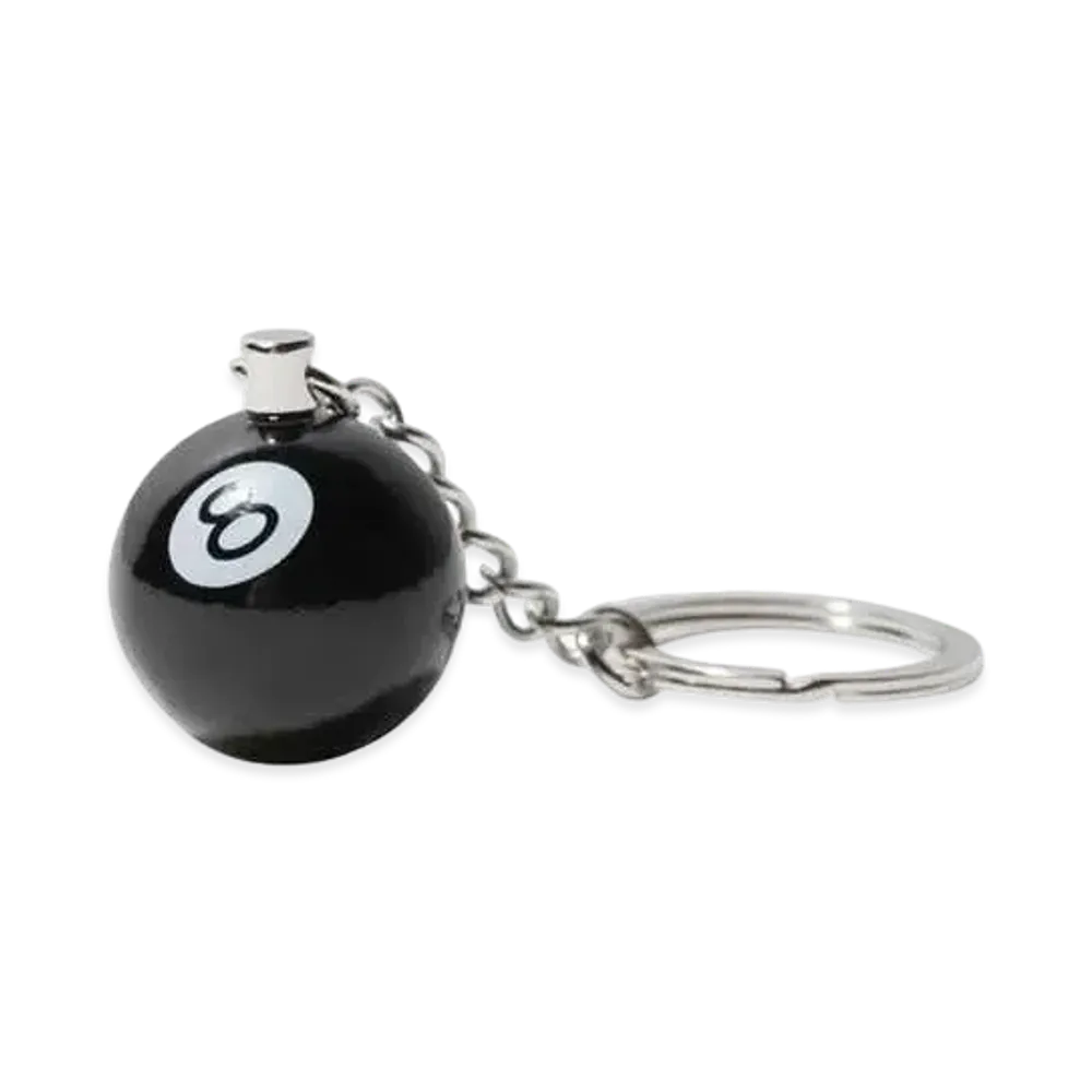Stussy 8 BALL KEYCHAIN "Black"