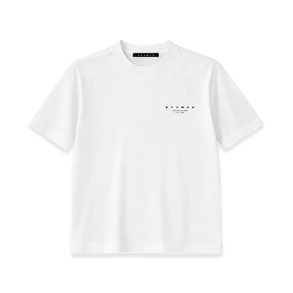 STAMPD Stack Logo Relaxed Tee "White"