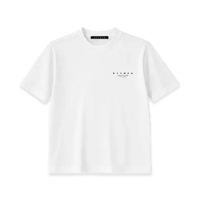 STAMPD Stack Logo Relaxed Tee "White"