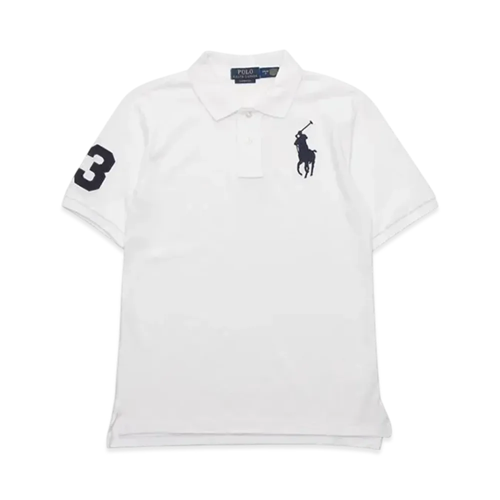 Polo Ralph Lauren Kids SS Big Pony Mesh Polo "White"