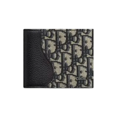 Dior Saddle Wallet "Beige/Black"