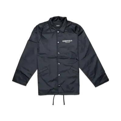 FEAR OF GOD ESSENTIALS Nylon Coach Jacket "Black"