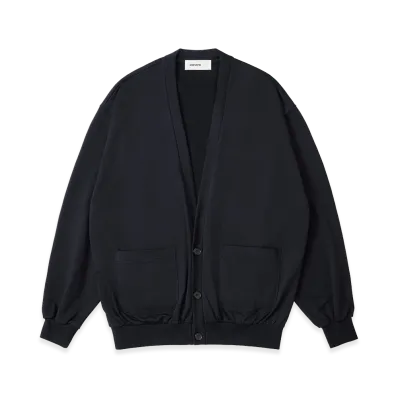 everyone Light Weight Cotton Cardigan "Black"