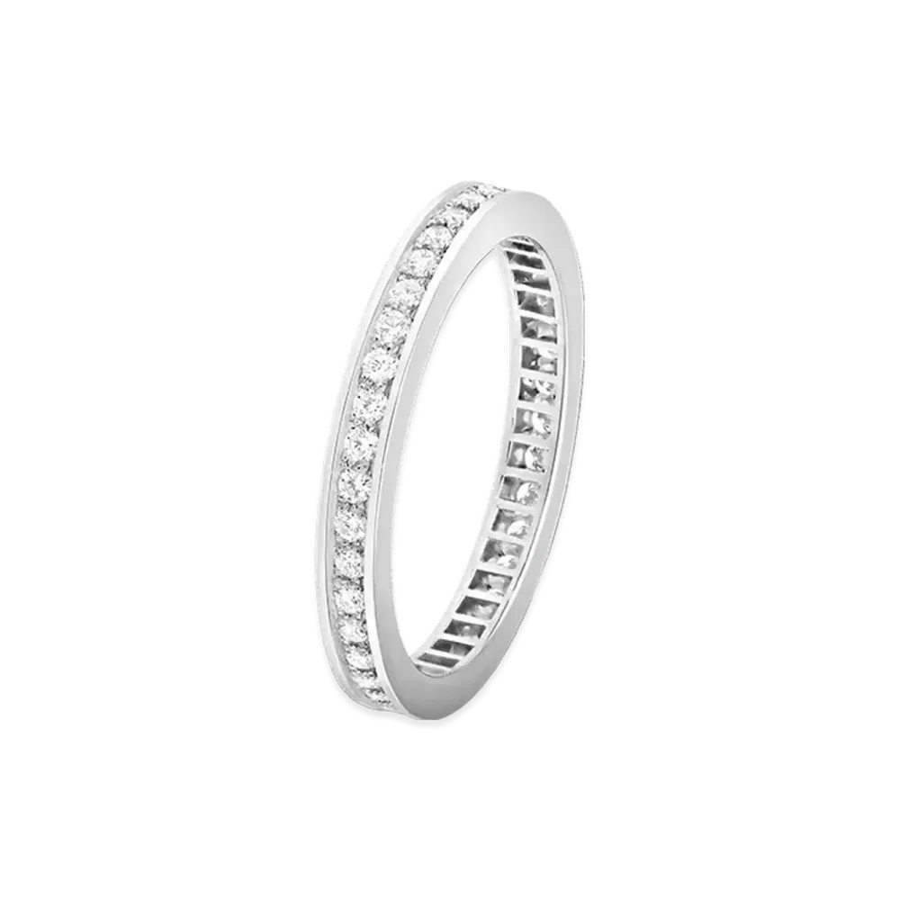 Van Cleef & Arpels Romance wedding band 2.1 mm "Platinum/Diamond"