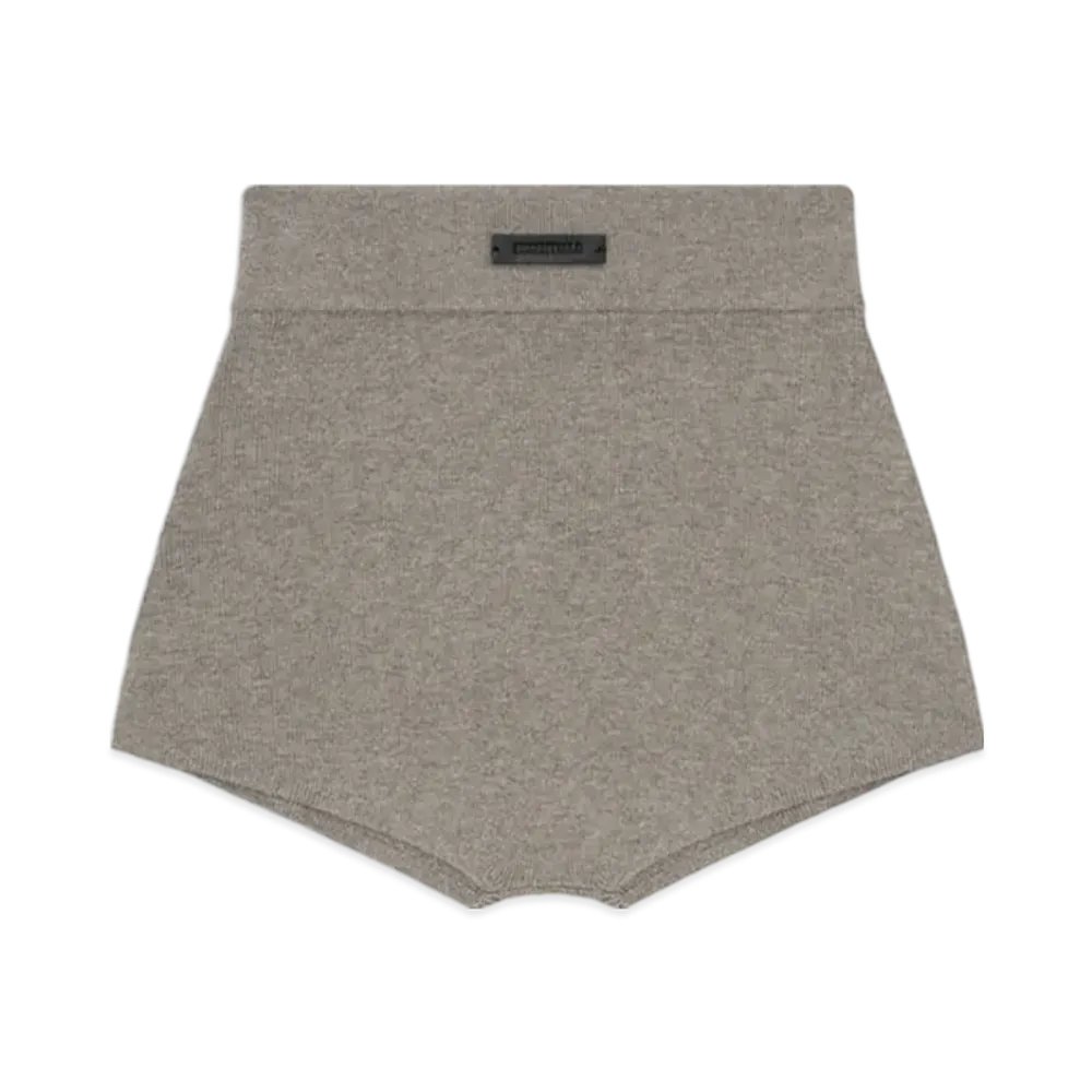 FEAR OF GOD ESSENTIALS Womens Soft Rib Knit Boxer "Homestead Heather"
