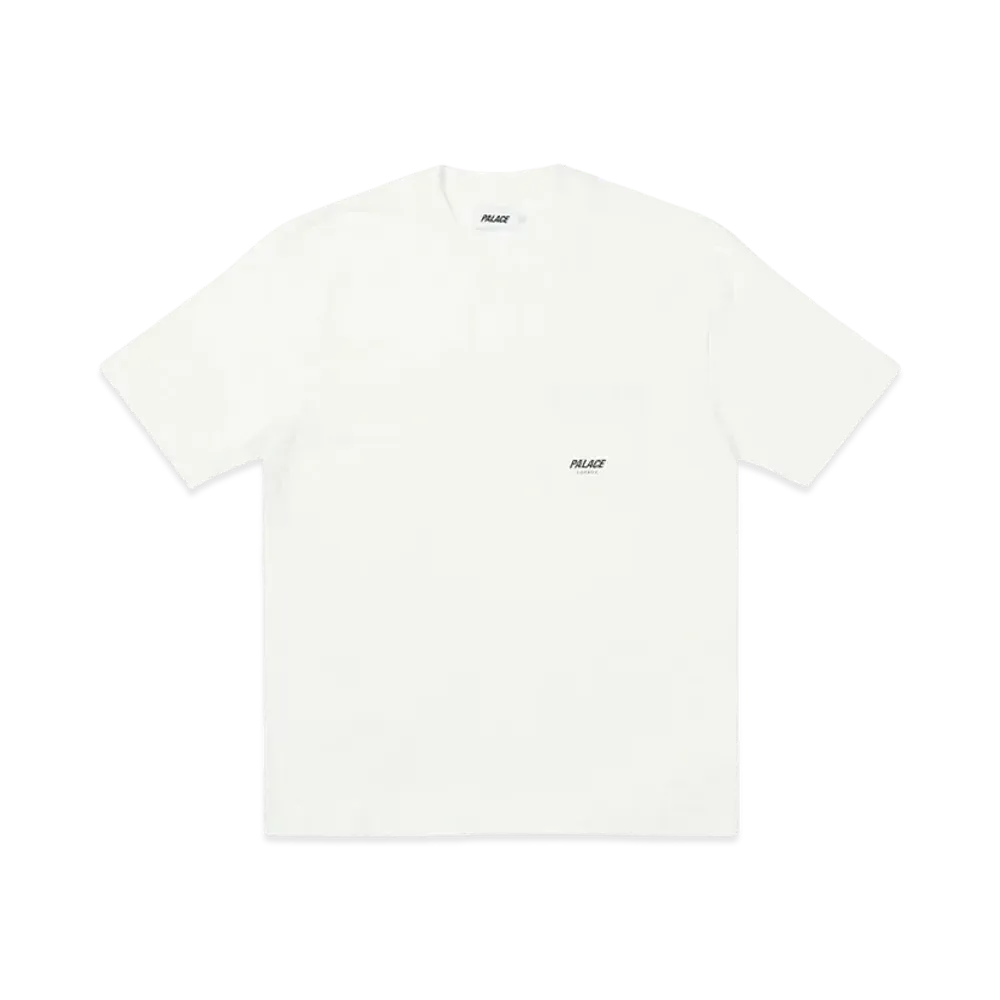 PALACE SLUB POCKET ZIG ZAG T-SHIRT "White"